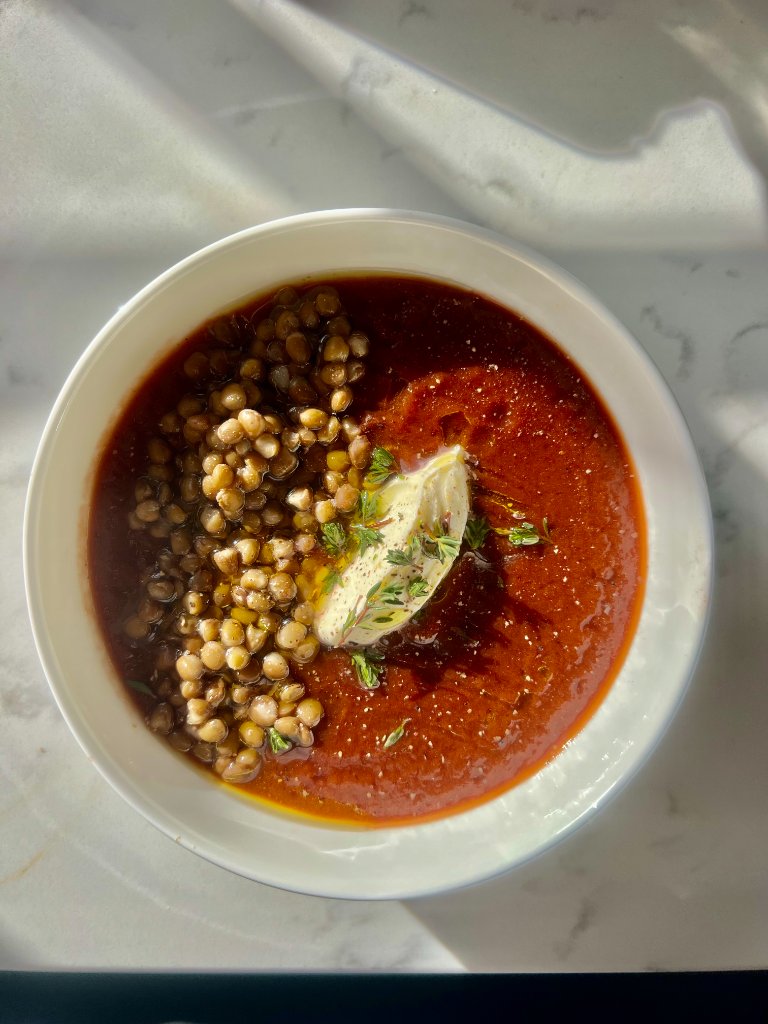 Beetroot & Puy Lentil Soup
