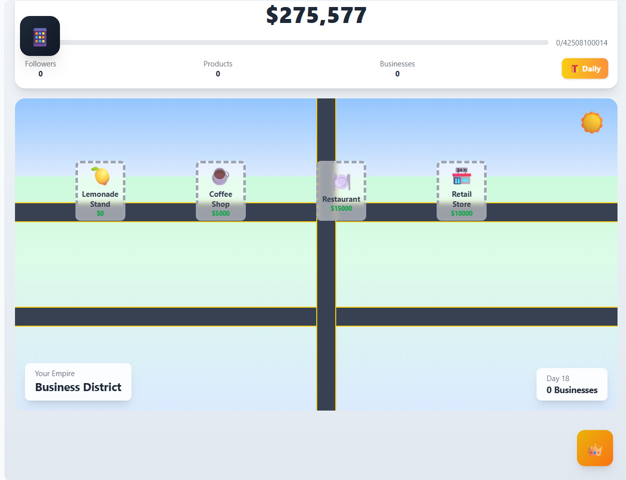 Business tycoon  template preview