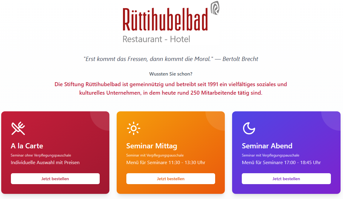 Bestellungen und Wochenangebot template preview
