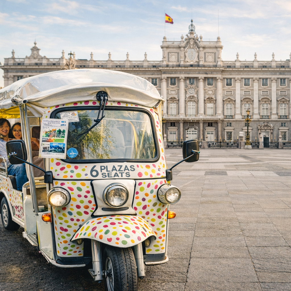 TukTuk Eléctrico: Conquista Madrid Sostenible