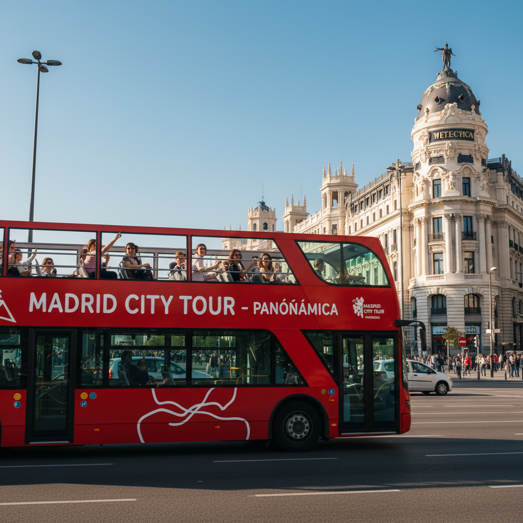 Paseo panorámico en Big Bus Madrid