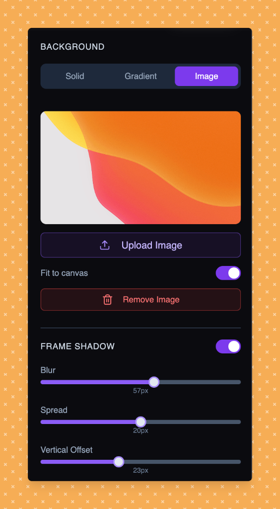 Background & shadows