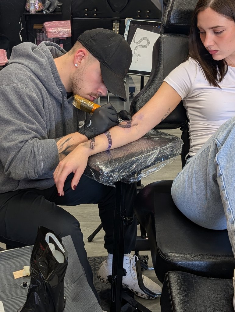 Artist at work