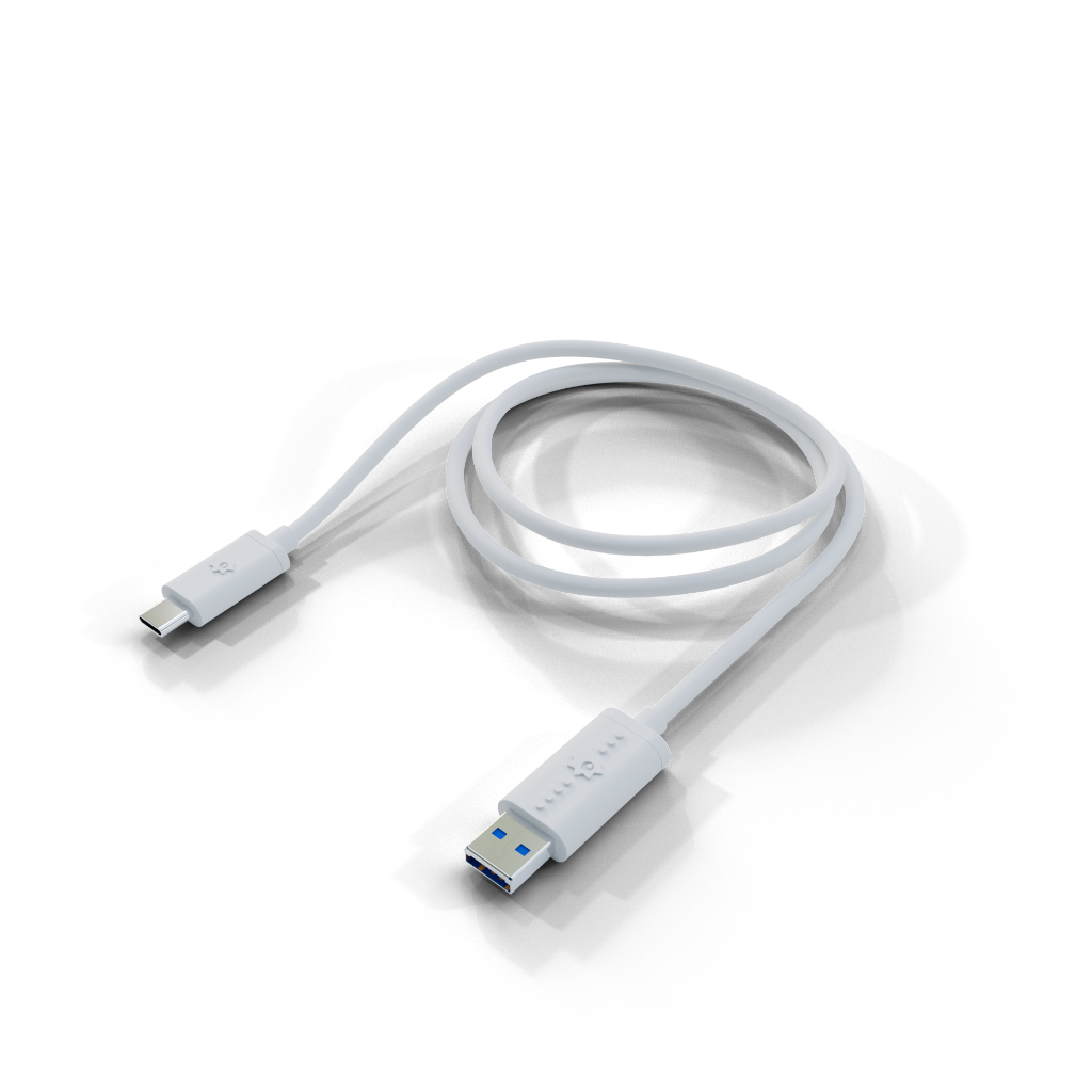 white cable