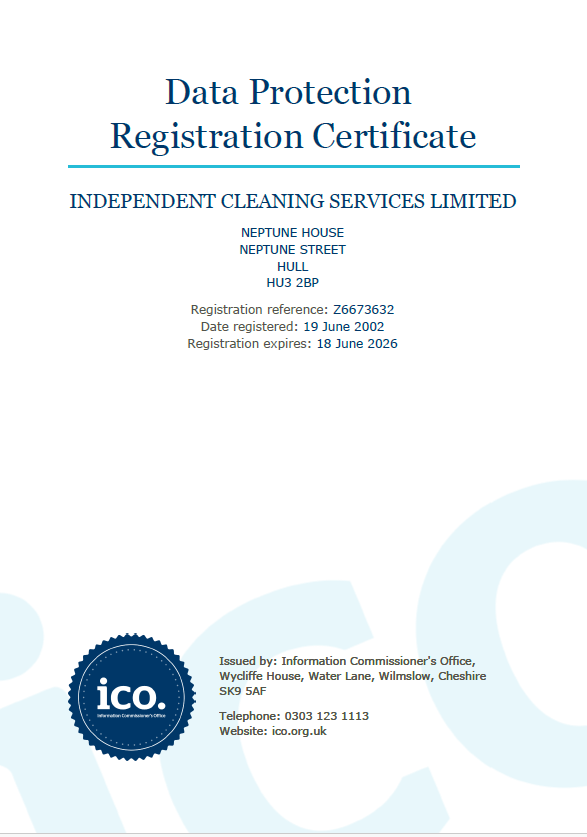 ICO Registered certificate