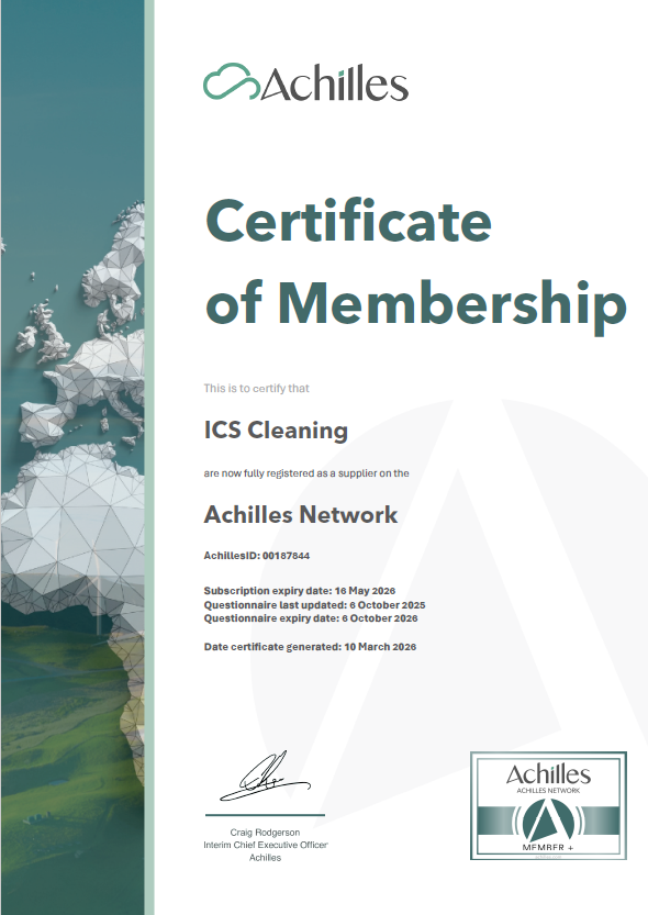 Achilles Sustainability certificate