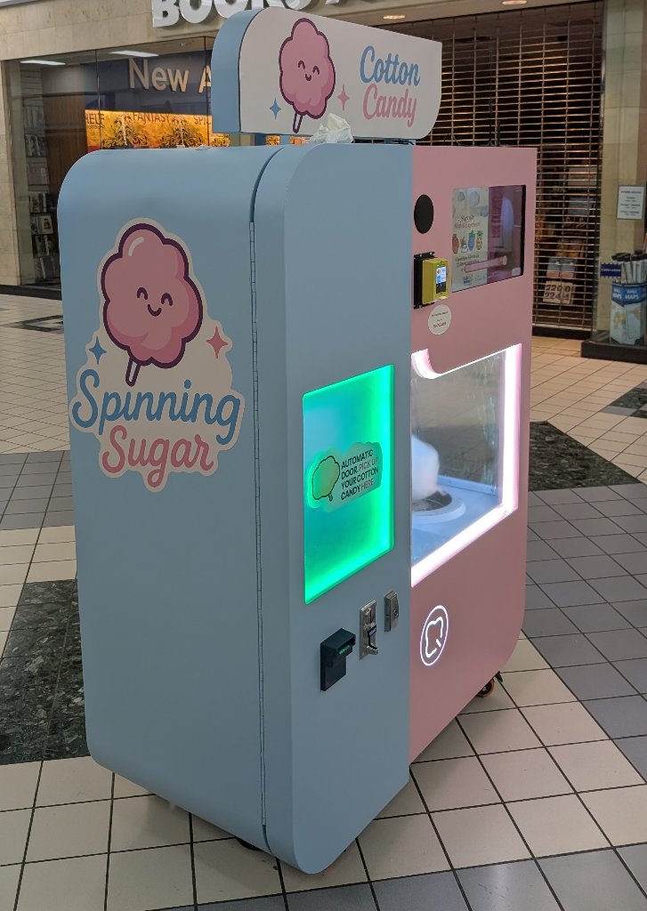 Spinning Sugar machine at the mall