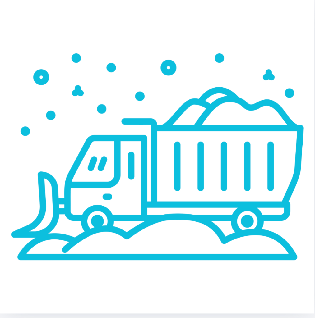重機での除雪