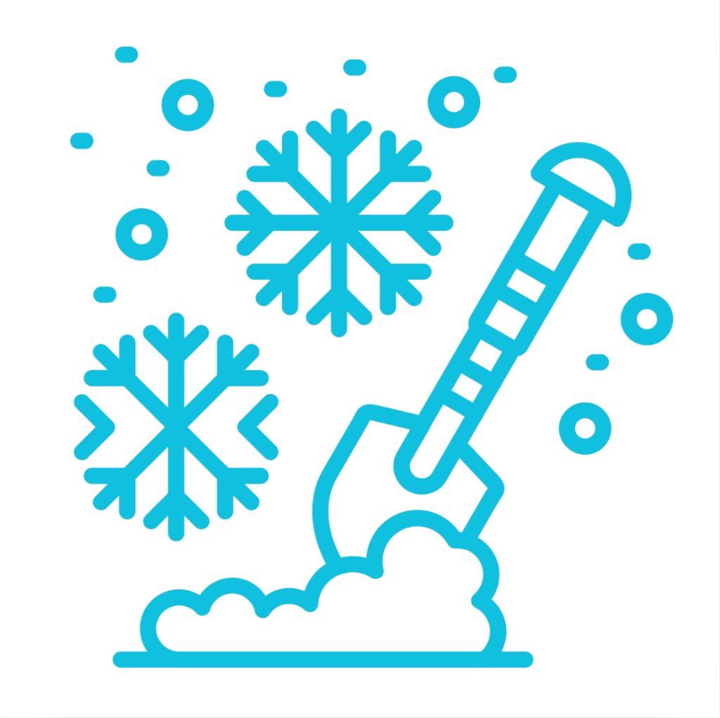 重機ナシでの除雪