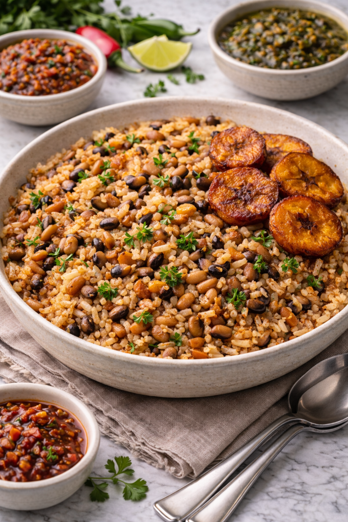 Acki/Riz aux Haricots Noirs du Niger