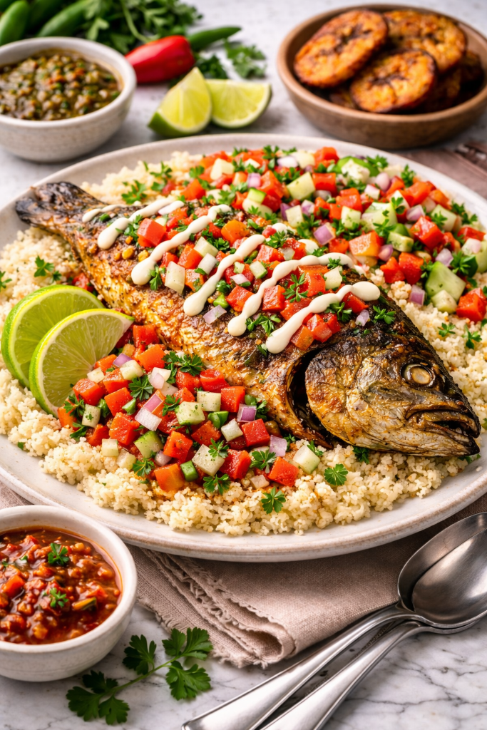 Attiéké au Poisson