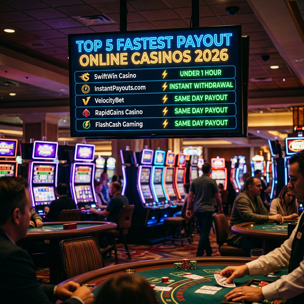 Top 5 Fastest Payout Online Casinos in 2026