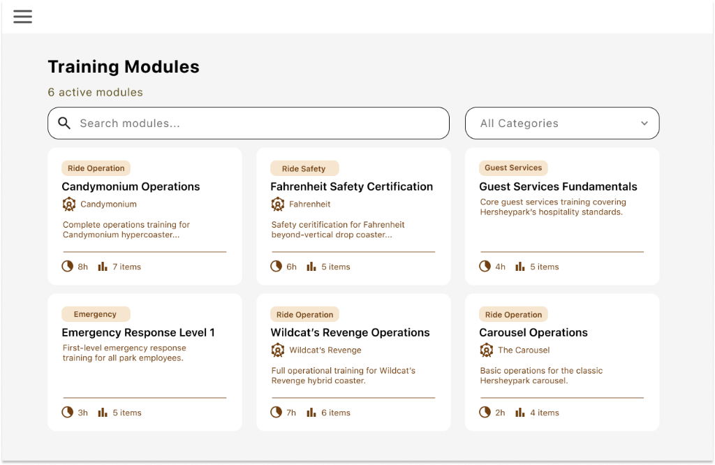 Training Module Screen Shot CaseStudyTraining | Schellinger UX Portfolio