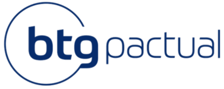 Logo BTG Pactual - parceiro institucional da RM Consultoria Financeira