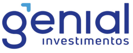 Logo Genial Investimentos - parceiro institucional da RM Consultoria Financeira