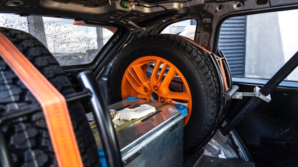 Orange Spare Wheel