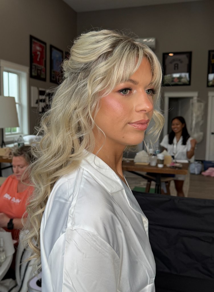 Textured Half-Up Glam