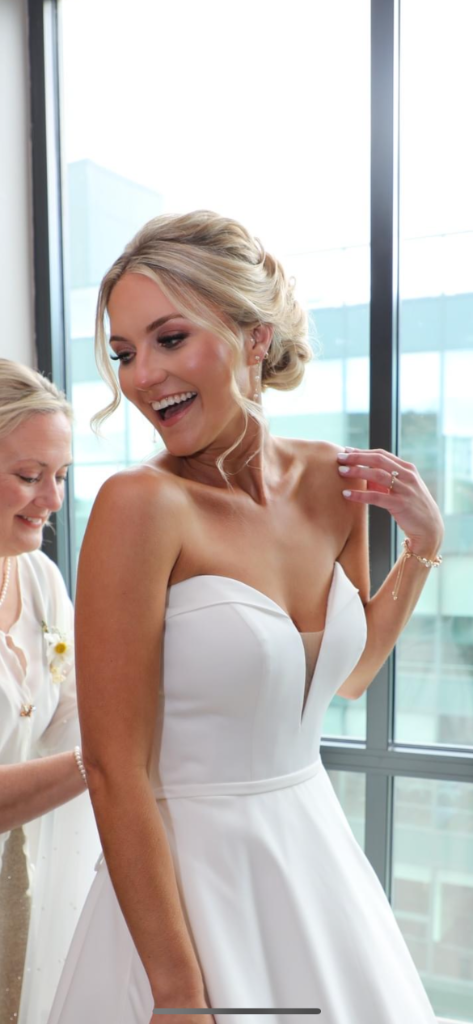 Joyful Bridal Moment