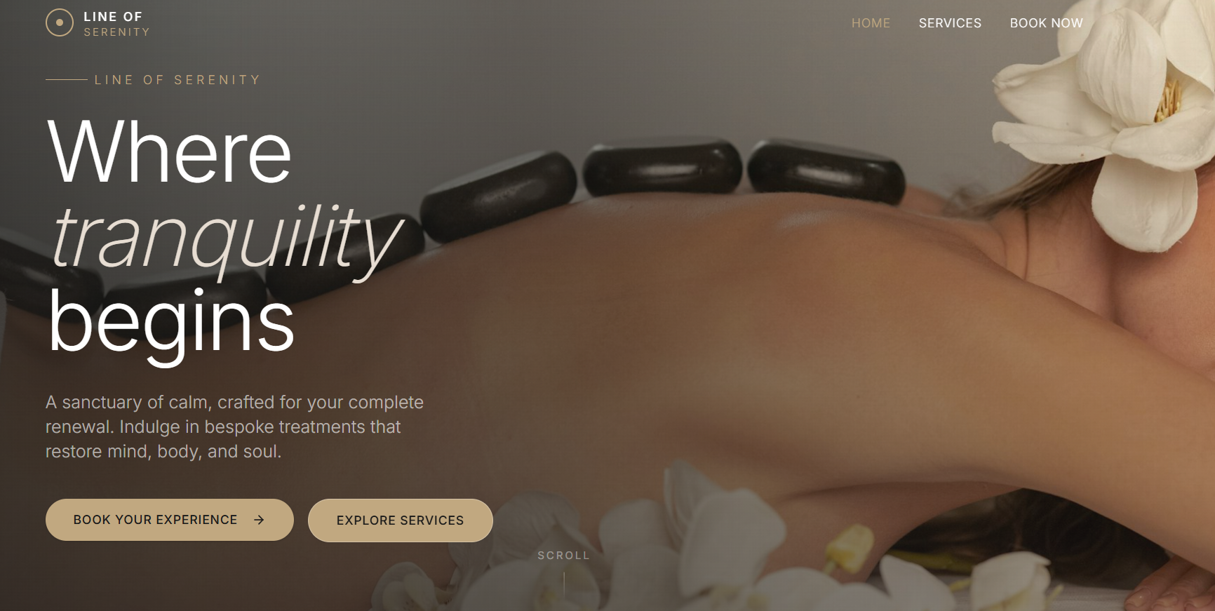 Line of Serenity Spa and Salon  template preview