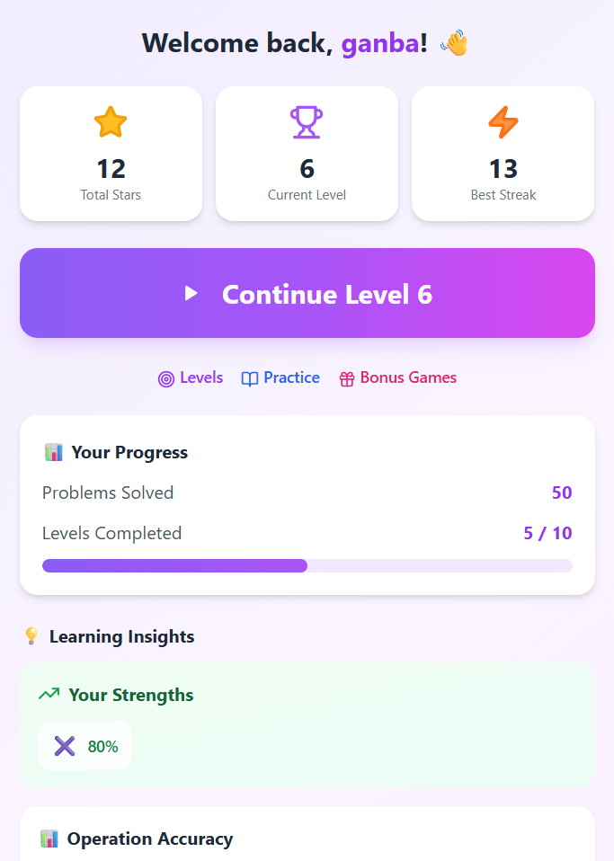 MathQuest template preview