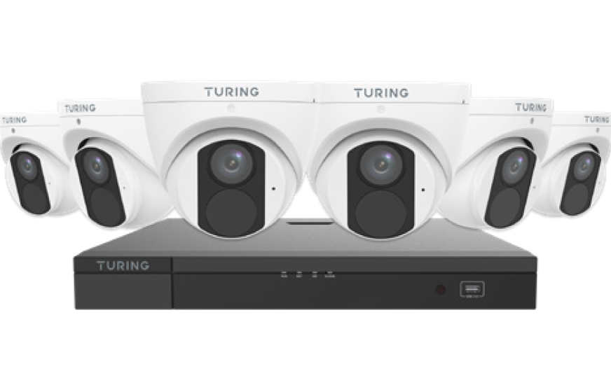 LITE Kit 4MP Turrets x 6, 8CH PoE NVR 2TB