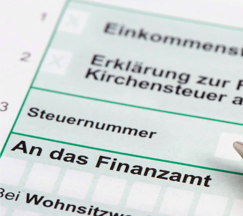 Finanzamt Dokument