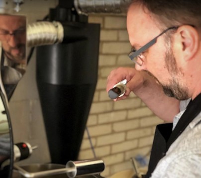 Jerry at the roaster