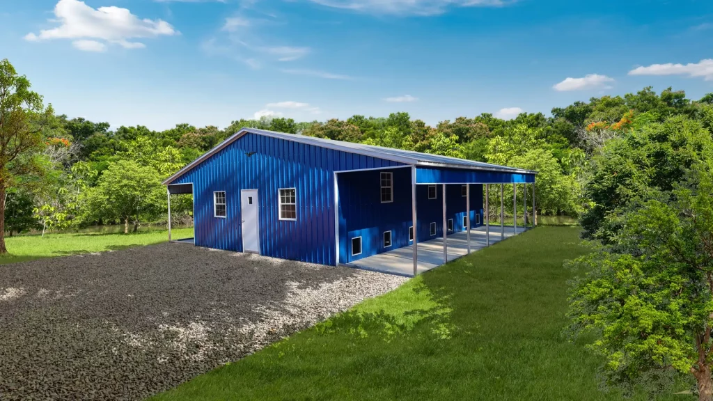 Metal barn