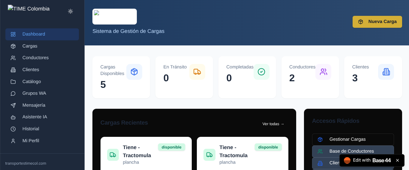 transporte template preview