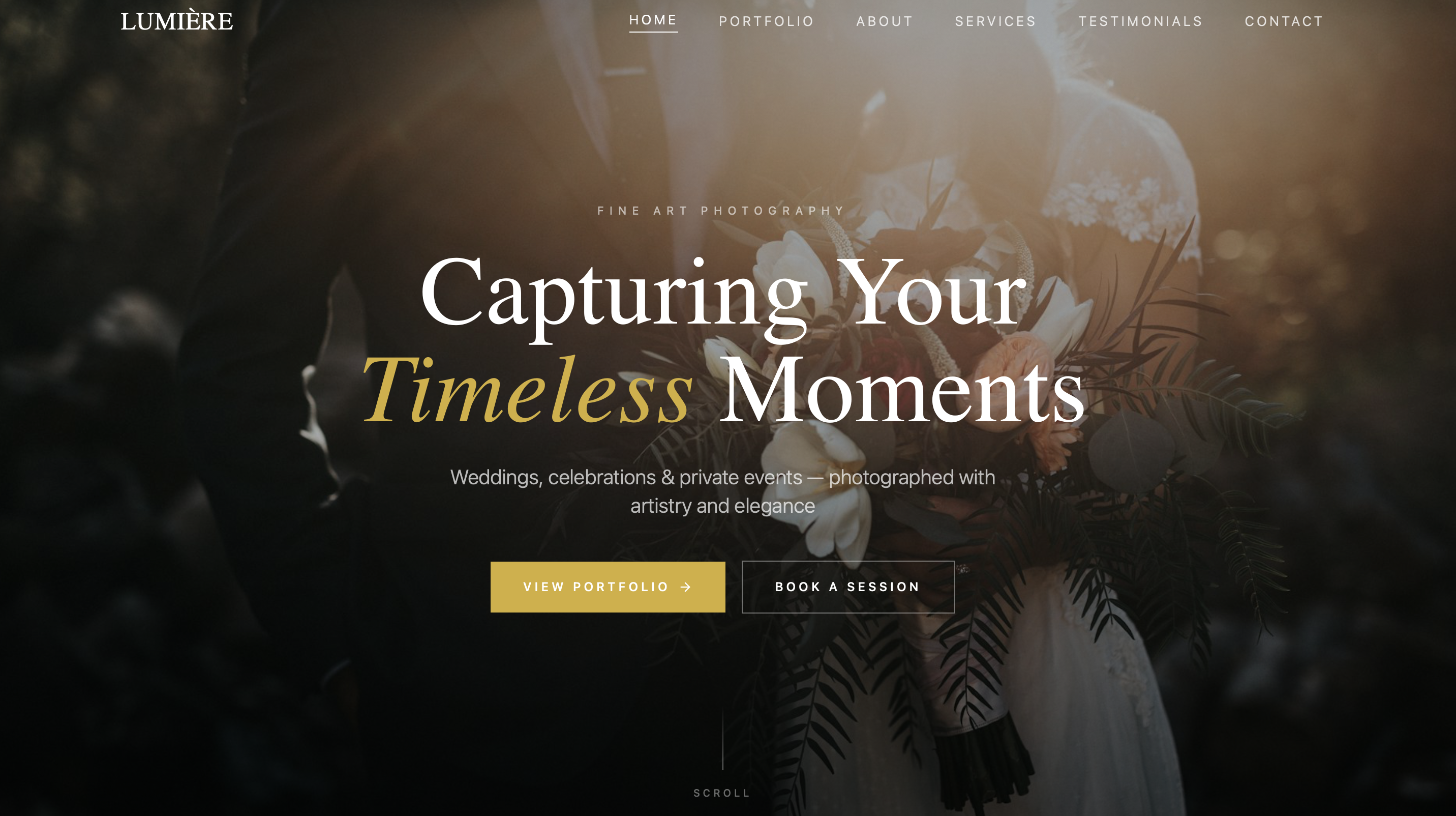 Lumière Photography template preview