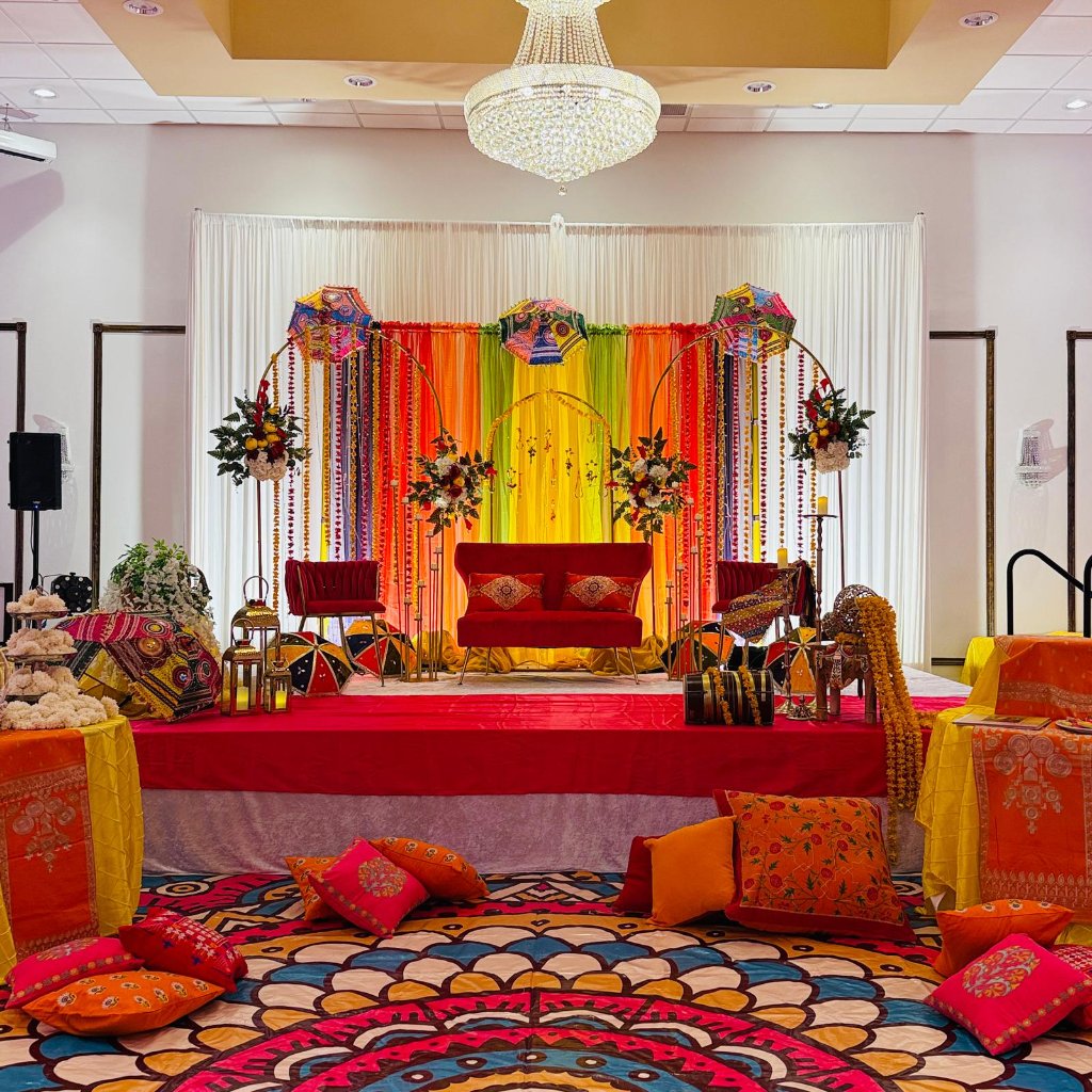 Mehndi Stage Setup