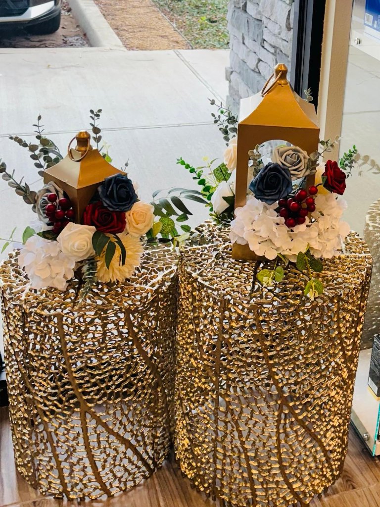 Gold Lantern Centerpieces
