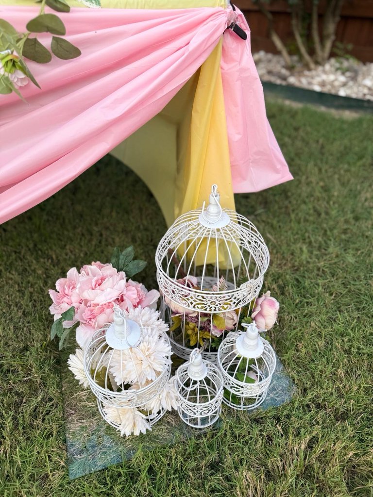 Floral Birdcage Display