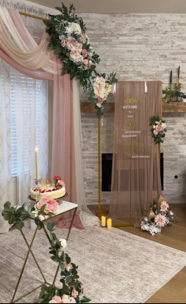 Anniversary Welcome Backdrop