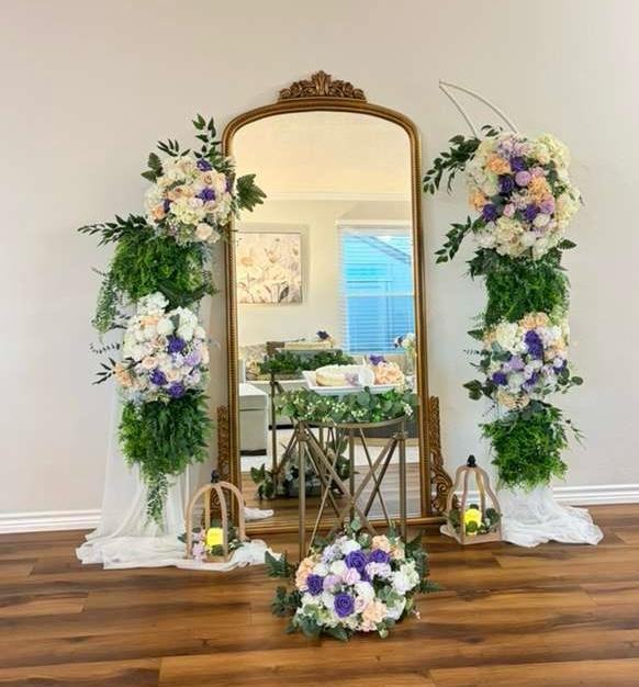 Floral Mirror Backdrop