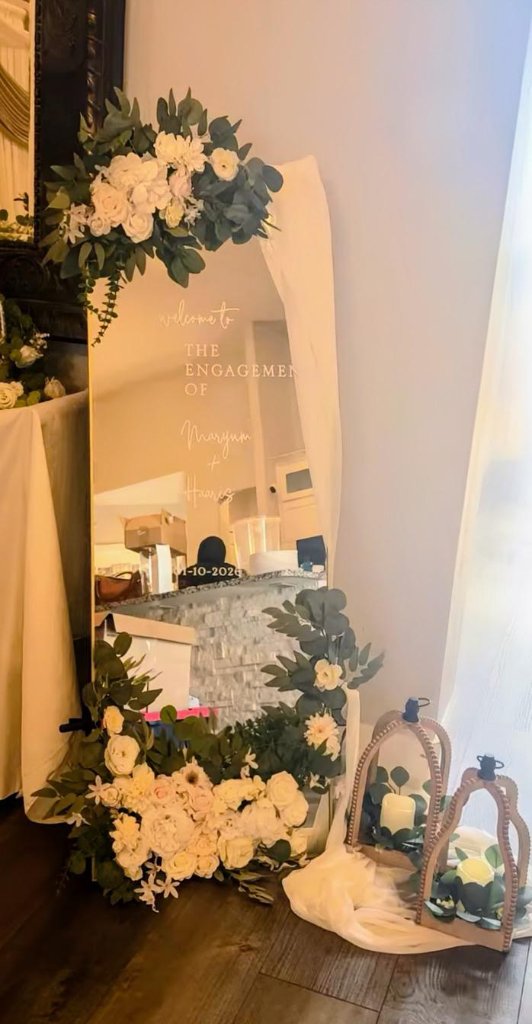 Engagement Mirror — Maryum & Hanas