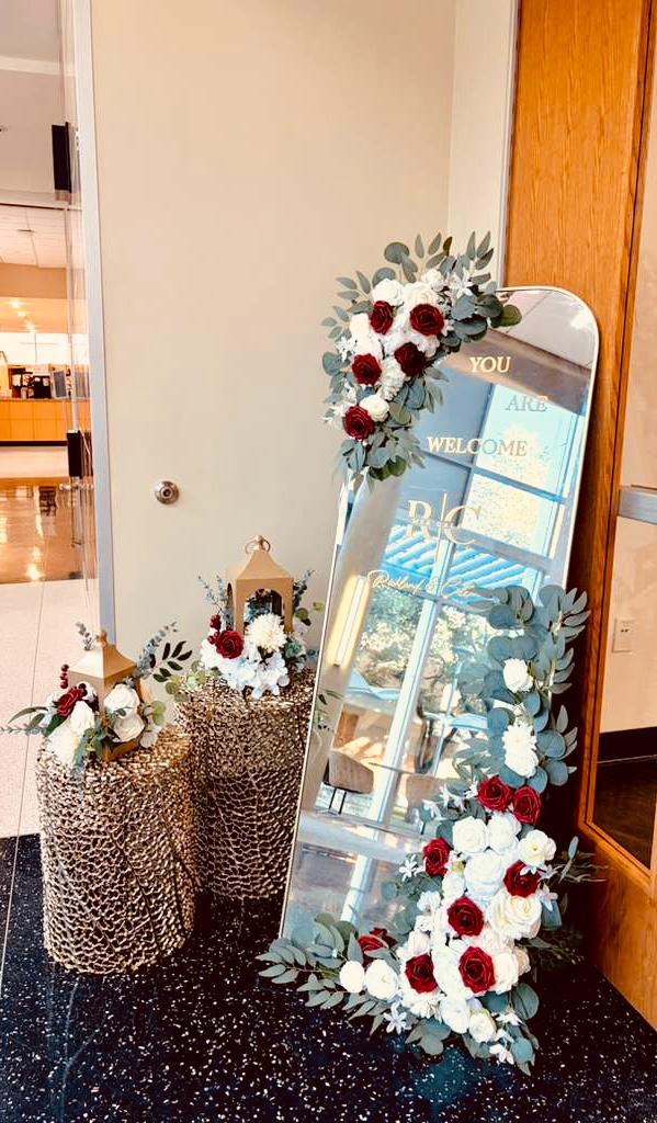 Floral Welcome Mirror