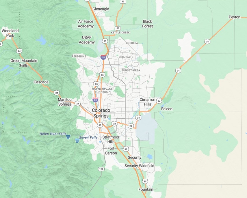 Colorado Springs Map