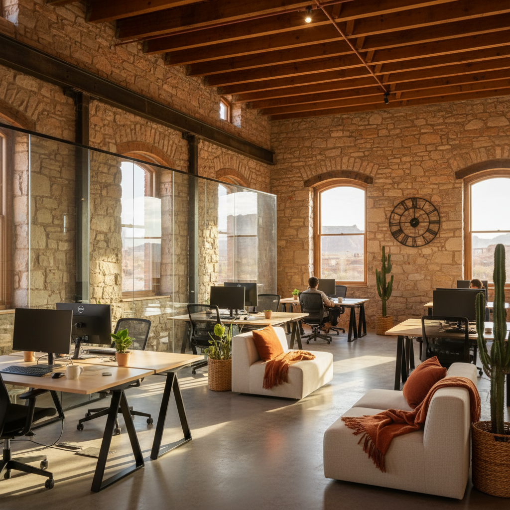 Coworking Space Takes Up Residence In Historic Moab Building - Proximity workspace management
