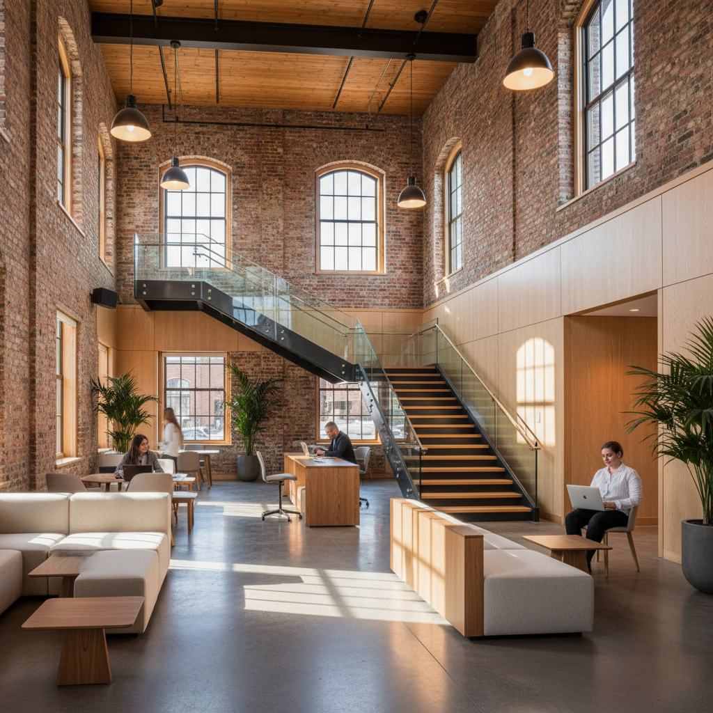 Historic Building Meets Modern Design at Downtown Stillwater Space - Proximity workspace management