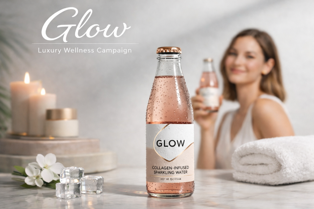 GLOW: AI-Generated Brand Campaign for Luxury Wellness