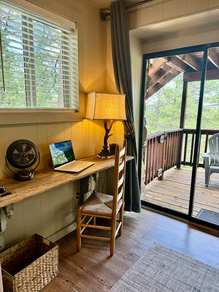 Loft Workspace with Balcony Access