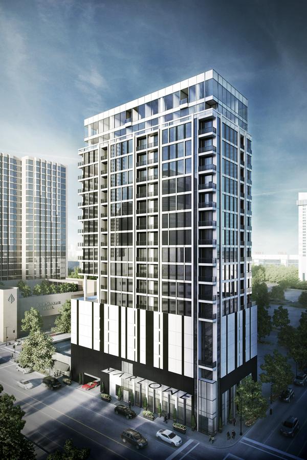 Modern luxury condo building