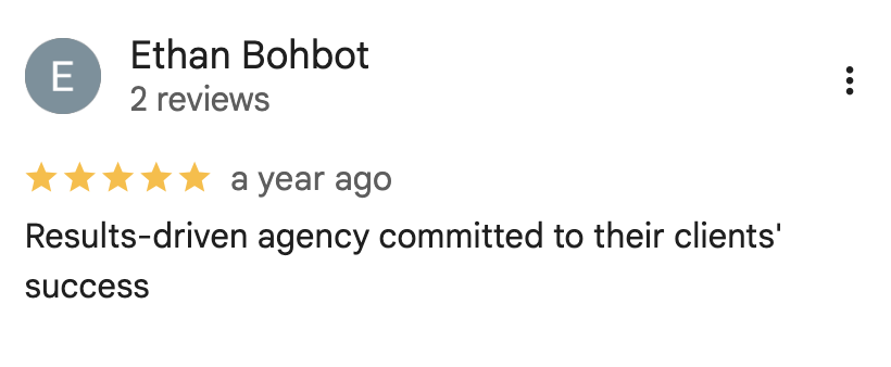5-star Google review 9 for 530 Ventures digital marketing agency Ventura County