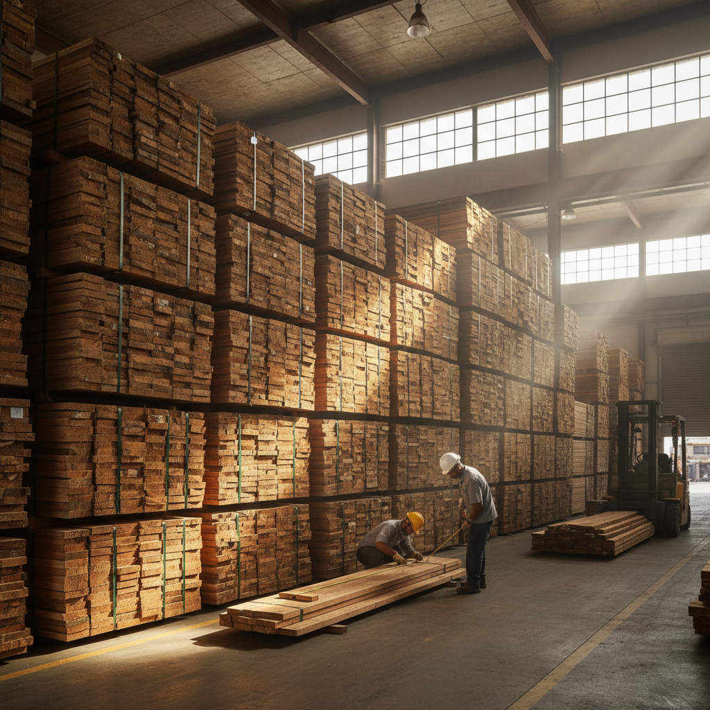 Premium hardwood lumber warehouse — EHCI manufacturer partnership