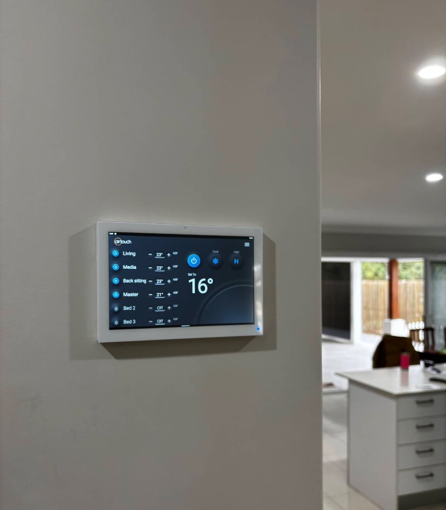 Smart home air conditioning control panel