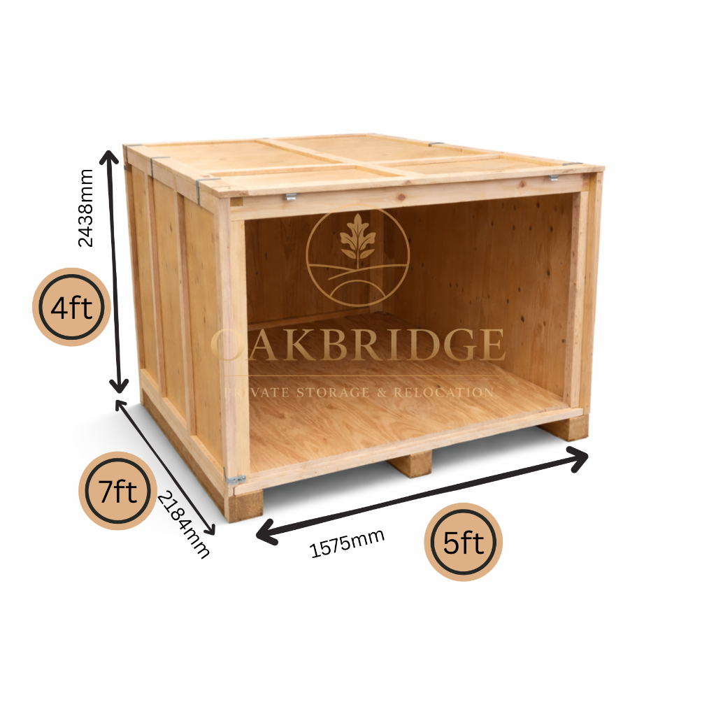 Half Crate Dimensions - 125 cubic feet