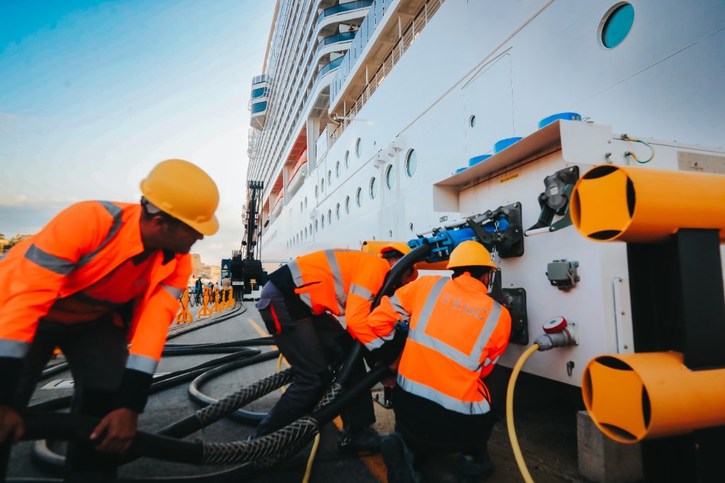 Shore power connection at port - maritime electrification infrastructure