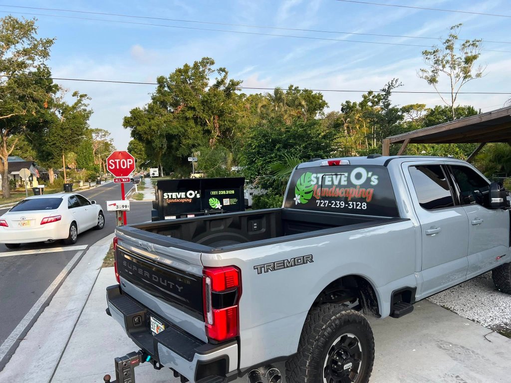 Steve O's Landscaping truck