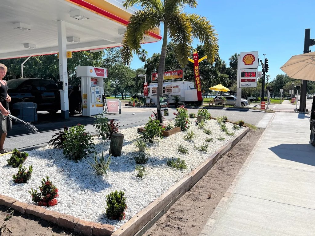 Landscaping work